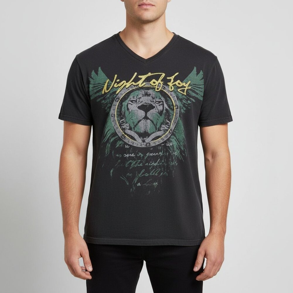 Night‎ of Joy 2013 Lion Graphic T Shirt Unisex Large Black Tee Christian
